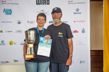 Sieger des WIRO XXL-Cup für den Sieg der kombinierten Wertung aus der Mecklenburgischen Bäderregatta und Rund Bormholm: "Galicia"